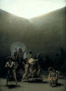 Francisco de Goya Courtyard with Lunatics or Yard with Madmen oil painting on canvas